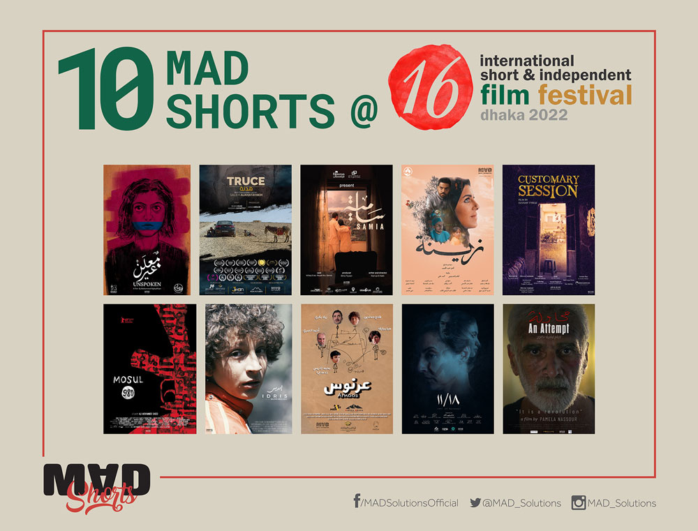 MAD Solutions Sends 10 Films to International Short and Independent Film Festival, Dhaka in Bangladesh